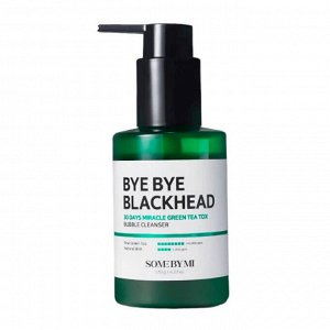 Маска - пенка от черных точек Bye Bye Blackhead 30 Days Miracle Green Tea Tox Bubble Cleanser 120 гр