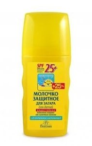 Молочко солнцезащитное д/детей SPF 25+ 170 мл водостойк. с распылит. (Ф111) РОССИЯ