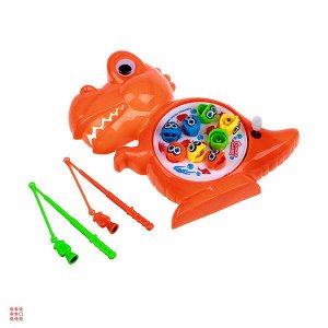 Игрушка-рыбалка "Дино" заводная, пластик, магнит, 24х16,5х4см, 3 дизайна