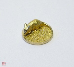 Кошельковая мышь на монете (К-06)