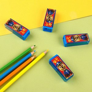 Точилка пластиковая прямоугольная, «Щенячий патруль»