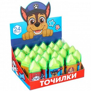 Точилка с ластиком, пластиковая, «Щенячий патруль»