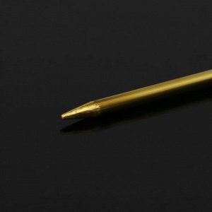 Основа «Брошь-игла» L=5 см, площадка 1,5 см (набор 5 шт.), цвет золото