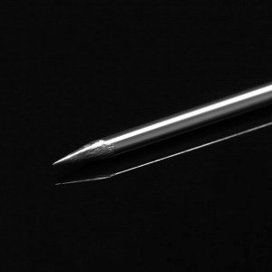 Основа «Брошь-игла» L= 7.5 см, площадка 1 см (набор 5 шт.), цвет серебро