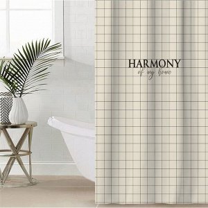 Штора для ванной «Harmony», 145x180 см