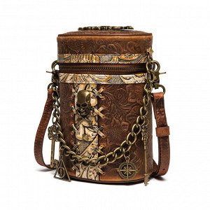 Женская сумка с декором в стиле стимпанк
