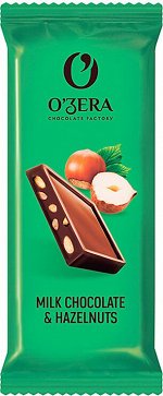Шоколад молочный OZera Milk&amp;Hazelnuts 24г