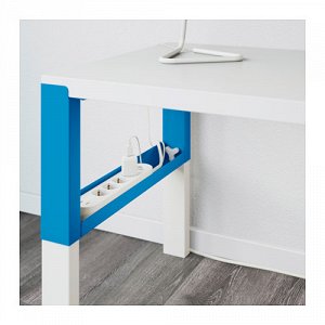 ПОЛЬ Письменный стол, белый, синий
