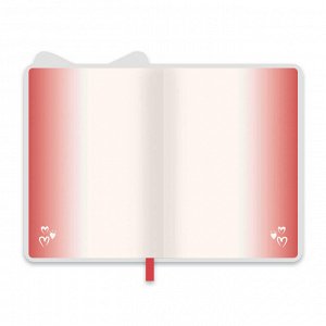 Записная книжка, формат А6+, 96 л., твёрдый переплёт с поролоном, фигурная вырубка по краю, шелкография в одну краску