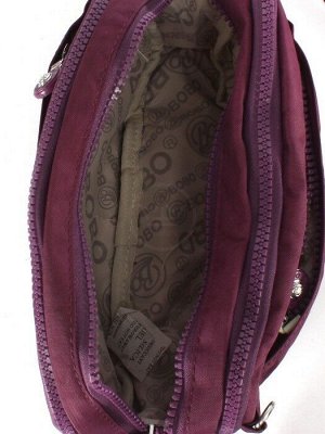 Сумка женская текстиль BoBo-9939,  3отд,  плечевой ремень,  фиолетовый 254054