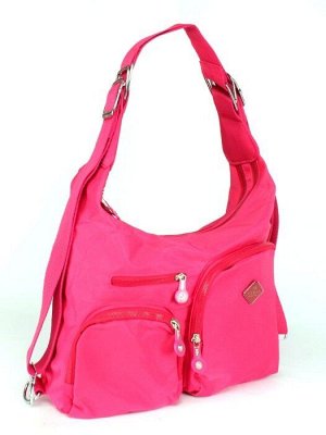 Сумка женская текстиль BoBo-6669 (рюкзак-change),  2отд. 4неш,  3внут/карм,  розовый 255276