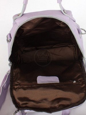 Рюкзак жен натуральная кожа RM-8168,  1 отд,  3внеш,  2внут/карм,  сирень 255216