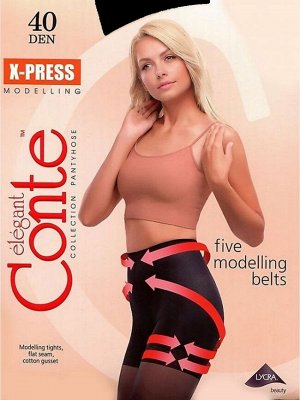 CON-X-Press 40/4 Колготки CONTE сильная утяжка