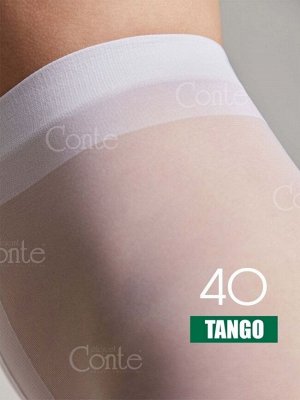 CON-Tango 40/1 Колготки CONTE белые без шортиков