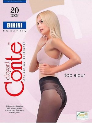 CON-Bikini 20/4 Колготки CONTE ажур трусики