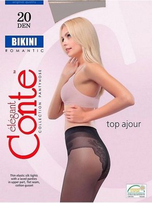 CON-Bikini 20/2 Колготки CONTE ажур трусики