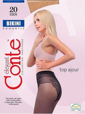 CON-Bikini 20/1 Колготки CONTE ажур трусики