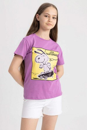 Футболка с короткими рукавами стандартного кроя Girl Snoopy