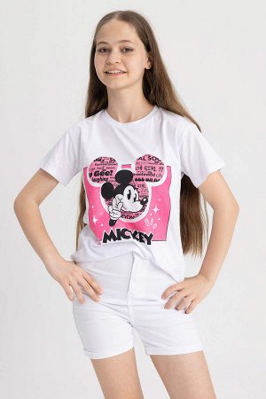 Футболка с короткими рукавами стандартного кроя Disney Mickey & Minnie для девочек