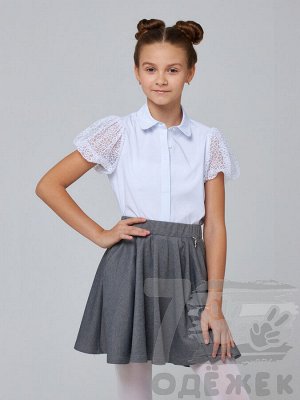 7ОДЕЖЕК / 1165-1 Блузка для девочки короткий рукав | Блузки в школу ...