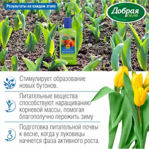 Добрая сила Жидкое органо-минеральное удобрение Для луковичных, флакон 250 мл