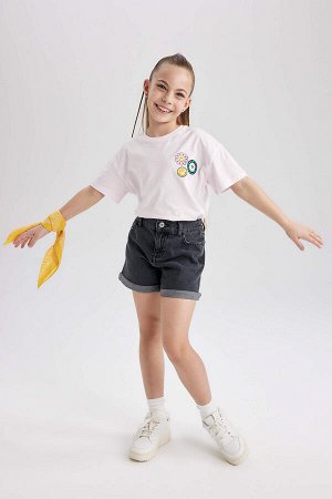 Футболка SmileyWorld Regular Fit с коротким рукавом для девочек