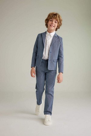 Пиджак для мальчика с имитацией льна