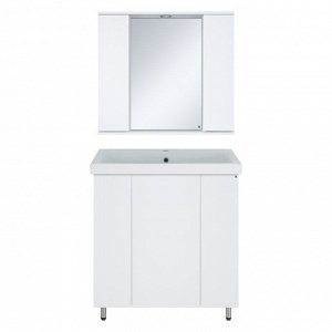 Зеркало-шкаф "Лира 80" белый, 80 х 15,5 х 72 см