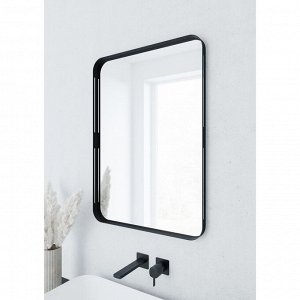 Зеркало прямоугольное, черное, 50х70 см