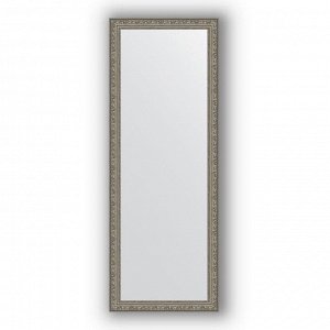 Зеркало в багетной раме - виньетка состаренное серебро 56 мм, 54 х 144 см, Evoform