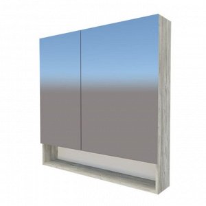 Шкаф-Зеркало "Коломбо 80" пальмира 15 см х 80 см х 80 см
