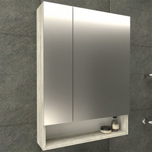 Шкаф-Зеркало "Коломбо 80" пальмира 15 см х 80 см х 80 см