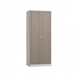Шкаф 2-х дверный для одежды «Босфор», 804?532?1998 мм, ясень анкор светлый/глиняный серый