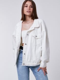 Куртка джинсовая белая