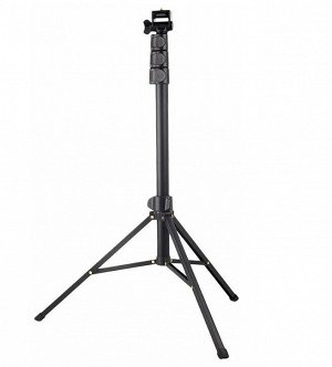 Трипод штатив алюминиевый JMARY MT-36, напольный для смартфона, фото, видеокамер, 53-170см, черный