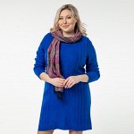 Платье, длинный рукав, васильковый, Васильковый