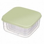 КОМПЛЕКТ КОНТЕЙНЕРОВ ДЛЯ ПРОДУКТОВ 4 ШТ., 0,3Л + 0,45Л + 0,65Л + 1Л (Зеленый)