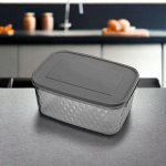 КОНТЕЙНЕР для продуктов ДЛЯ ЗАМОРАЖИВАНИЯ И ХРАНЕНИЯ ПРОДУКТОВ &quot;КРИСТАЛЛ&quot; 1,3Л (Черный)