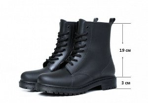Резиновые сапоги-ботинки, цвет чёрный