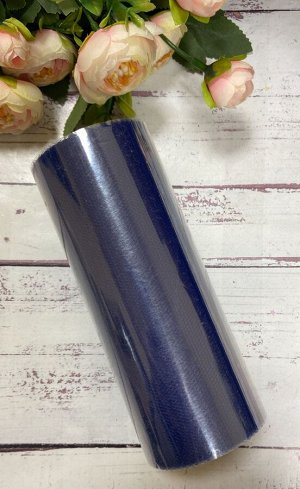 Фатин мелкий 15 см*22 метра цвет темно-синий
