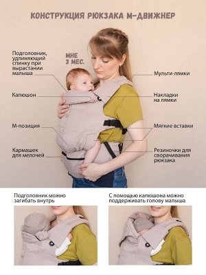 Слинг-рюкзак М-ДВИЖНЕР V4 Амама (сканди квадро)
