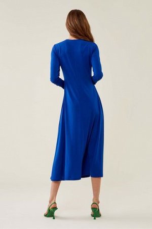 Платье миди из джерси Finery Hessa, кобальтово-синий