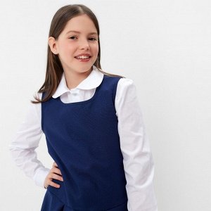 СИМА-ЛЕНД Школьный сарафан для девочки, цвет синий, рост 122 см (30)