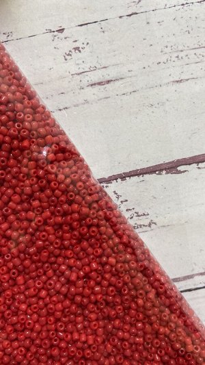 Бисер китайский №10/0 450 грамм красный