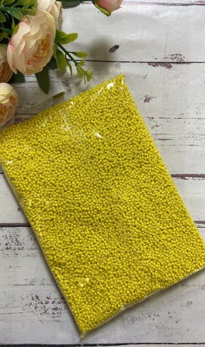 Бисер китайский №10/0 450 грамм желтый