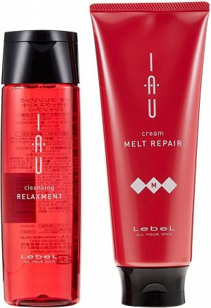 LEBEL IAU Cleansing Relaxment&Melt Repair Cream - набор средств для мытья волос