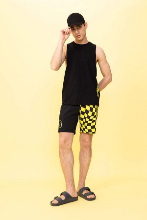 DeFactoFit Гибкие текстурированные шорты для плавания длиной до колена