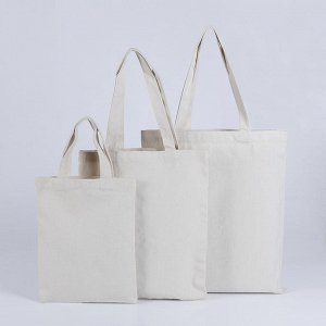 Сумка-мешок для покупки продуктов из натуральной плотной ткани