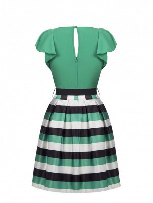 Платье Lower Body:95%Polyester-5%Elastane Upper Body:98%Polyester-2%Elastane / коралловый, зеленый