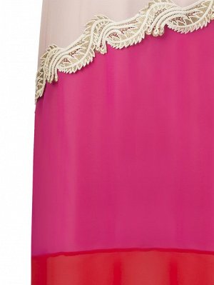 Платье Lining:95%Polyester-5%Elastane Main part:100%Polyester / розовый, зеленый